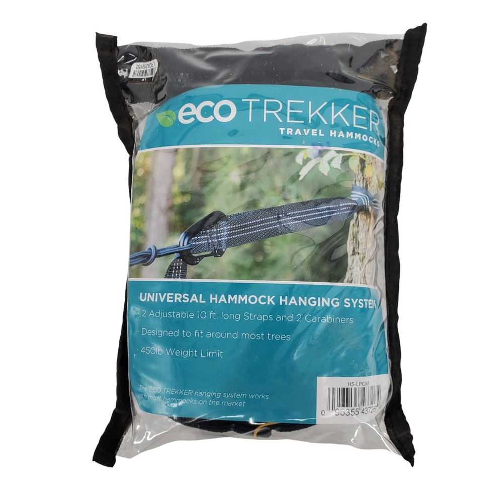 Eco Trekker Universal Hammock Hanging System 10ft Straps Carabiners HS-LPCAR - Picture 6 of 10